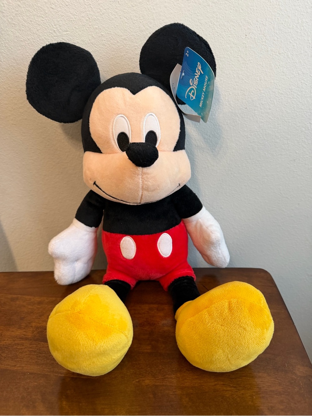 Disney Mickey Mouse Plush - Black, Red, Yellow, White